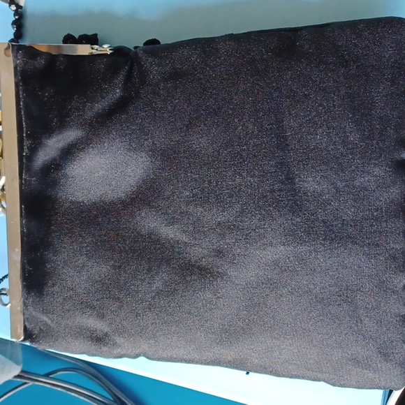 Vintage La Regale Black Beaded Bag, NWT, 8"x6" - Picture 2 of 7